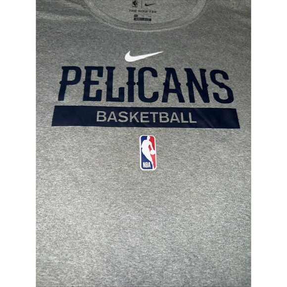 Nike Engineered Gray New Orleans Pelicans T-Shirt Size XXL The Nike Tee - Picture 4 of 5